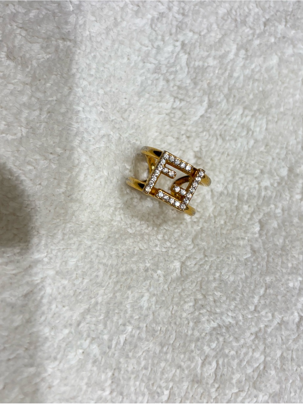 Authentic Fendi fashion Jewelry Ring size 56